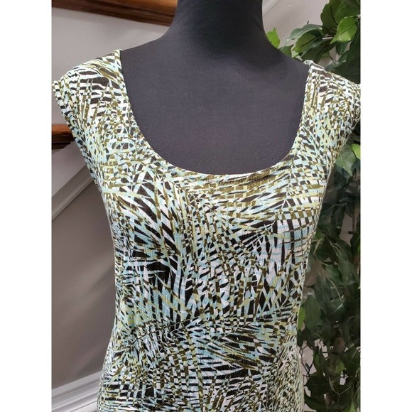 Studio 1940 Women Multicolor Rayon Sleeveless Scoop Neck Long Maxi Dress Size 32 - Picture 5 of 10